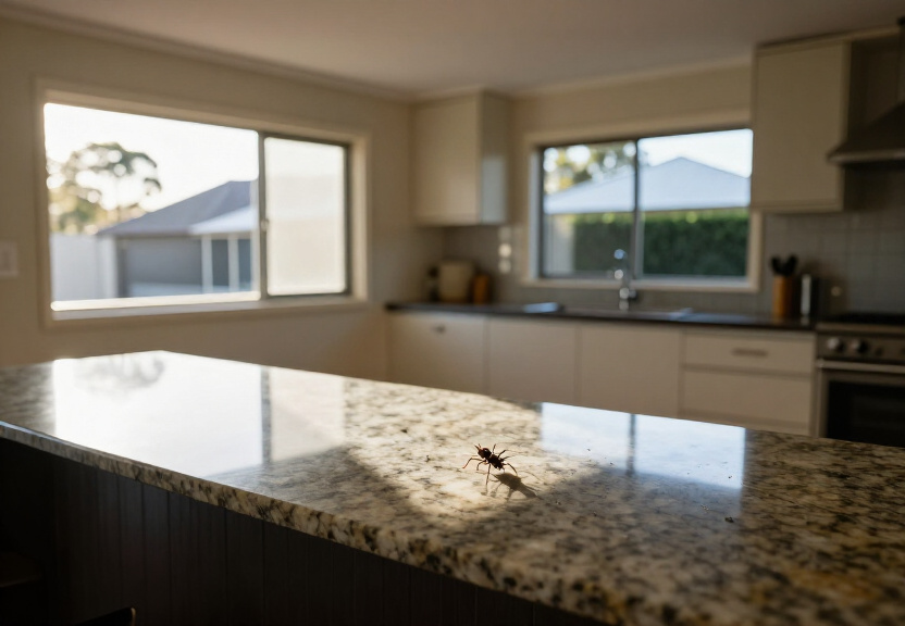 Bathroom free of ants after pest control in Beecroft